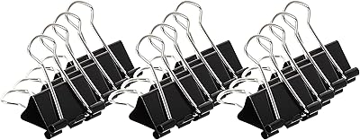 A box of 25mm 25 mm clips of 12 pieces, black of maxi.. Nigeria's favorite online shopping platform, DIAYTAR offers unbeatable prices and delivery within a week.