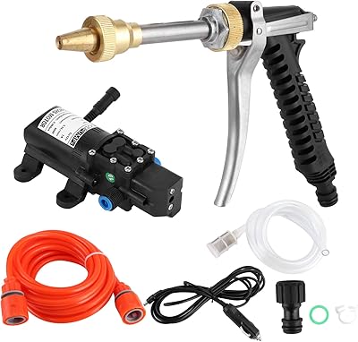 High pressure portable water pump 130 PSI 12V, 80W 12V car water pump.. You shop, we deliver — quick and easy with DIAYTAR Nigeria.