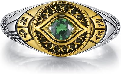 Bague en argent sterling 925 plaqué or 18 carats eye of agamotto time stone infinity.. Discover why millions choose DIAYTAR for affordable online shopping with delivery in just 5-8 days.