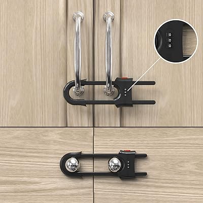Sliding cabinet door locks for child protection, children's safety cabinet locks, U -shaped adjustable wardrobe for drawer drawers (4 pieces, black).. Discover the perfect balance of selection and value with DIAYTAR NIGERIA's nationwide delivery service.