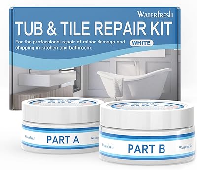 Bathtub tile repair kit and fiberglass shower, porcelain repair kit for Bathtub tiles and cracked bathtubs - Bathtub finishing kit (white).. DIAYTAR NIGERIA: Nigeria's answer to affordable online shopping with reliable 5-8 day delivery guarantee.