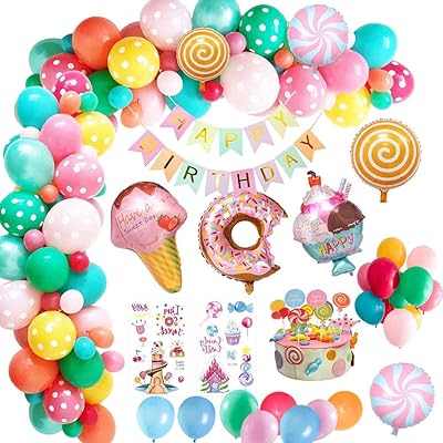 Toplike Candyland Birthday Party Decorations, Birthday Party Supply Fuck Founding with Happy Birthday Banner, Aluminum Ball of Creams Cream Creams For Girls Children Women Festival of Candyland Succette (Candyland style).. Shop smarter, not harder with DIAYTAR NIGERIA - thousands of products at your fingertips with affordable delivery.