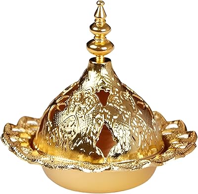 FAO Dou Pagoda metal incense, incense burner, portable incense burner support for home office decoration, gold (top of the tower).. Discover more ways to save — every day on DIAYTAR Nigeria.