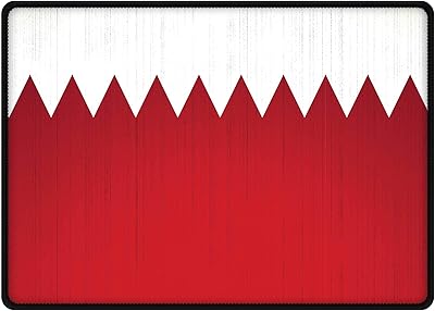 Stylized design game mouse carpet, Large shirking resistant desktop carpet, anti -e -frillings sewn edges with non -slip rubber base for laptop, computer and pc (25 x 35 x 0.3 cm) - Bahrain flag.. Shop the future with DIAYTAR NIGERIA - thousands of products, unbeatable prices, delivery within a week.