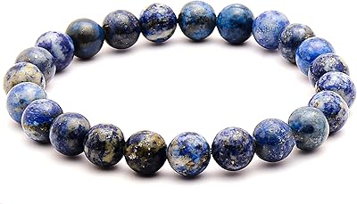 REBAY LAZULI REBAY CRYSTAL BRACELET, BRACELET OF PREVIOUS STIES FOR MEN AND WOMEN, BLUE color, 8 mm pearl size, stone, lapis lazuli.. DIAYTAR NIGERIA makes quality accessible with low prices and reliable 5-8 day nationwide delivery.