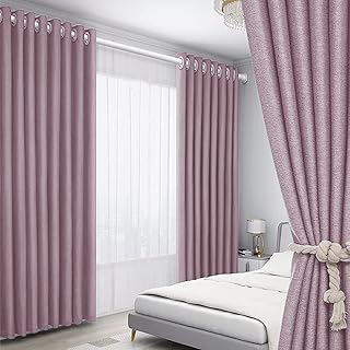 Judualization of Calorifugal Occultant Curtains with Metallic eyelets, two pieces, 150 x 270 cm.. You shop, we deliver — quick and easy with DIAYTAR Nigeria.