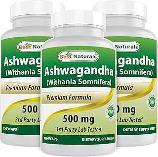 Package of 3 - Best Natural Ashwagandha capsules for relaxation, stress and mood, 500 mg, 120 capsules (360 capsules in total).. DIAYTAR NIGERIA makes quality accessible with low prices and reliable 5-8 day nationwide delivery.
