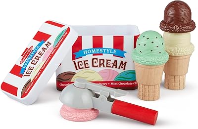 Simulation game set of magnetic ice cream chick scoop 'n stack of Melissa & Doug.. Experience budget-friendly shopping at DIAYTAR NIGERIA, Nigeria's premier online marketplace with quick delivery.