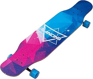 Iris Drop Through Long Board - Maple Skateboard with Danced Graphic Design - Complete Skateboard for Cruise, Carving, Free Style and Descent, 42 inches x 9.5 inch (L*W).. DIAYTAR NIGERIA connects Nigerians with quality products at affordable prices, delivered in 5-8 days nationwide.