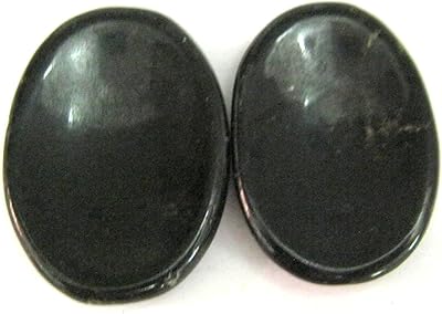 Crystalmiracle Set of powerful black Tourmaline Skin Crystal, 2 pieces, for men and women, Precious Energy Stone Thumbay, Reiki Feng Wicca gift.. DIAYTAR NIGERIA brings the market to your screen with thousands of affordable products delivered to your door.