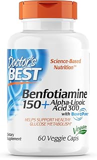 Best Benfotiamine 150 + Alpha Lipoic 300 acid, GMO -free, vegan, gluten -free, promotes healthy blood sugar, 60 vegetarian capsules.. Make every purchase count with DIAYTAR Nigeria — shop smart, shop fast.