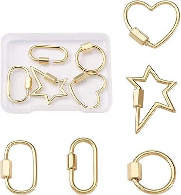 5 pieces Pandahole Copper Copper Copper Copper 18 Carats Carators Clear Key holders for the manufacture of jewelry necklaces.. Shop confidently with DIAYTAR NIGERIA, offering affordable prices and reliable delivery within a week.