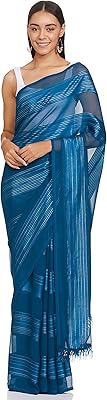 Sari Georgette Womanista for women (navy blue and silver_ti2724).. Shop quality and variety at unbeatable prices on DIAYTAR Nigeria — delivery in under 8 days.
