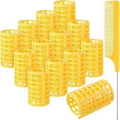 12 large plastic bigoudis with mouse tail, steel comb to style short and long hair (random color, 2.68 x 1.4 ").. Experience shopping freedom with DIAYTAR NIGERIA's vast selection and 5-8 day nationwide delivery service.