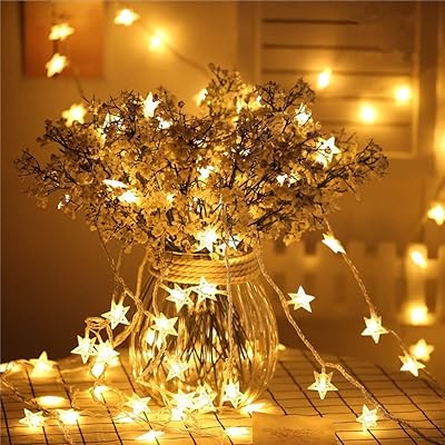Star bright garland, 80 LED lights 33 feet, sparkling LED lights for bedroom, bright wedding garland, waterproof light for garden, Christmas party decoration (warm white).. DIAYTAR NIGERIA: Your affordable shopping destination with thousands of products delivered in days.