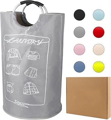 Foldable and durable laundry bag, portable laundry basket with comfortable handles for girl room, storage of university toys and clothes, 120 l capacity, gray.. Shop quality and variety at unbeatable prices on DIAYTAR Nigeria — delivery in under 8 days.