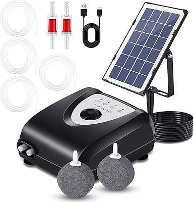 Aquarium air pump solar pump Double oxygen of energy pond for pond.. Discover endless shopping possibilities at DIAYTAR NIGERIA, with budget-friendly prices and reliable delivery.