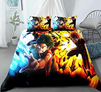 Todoroki 3 -room bed set with duvet cover and pillowcase for boys.. Shop the smart way with DIAYTAR Nigeria — fast delivery, affordable everything.