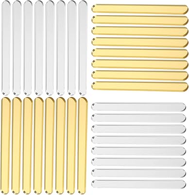 Yarno 50pcs Ice Cream Banies Ensemble for children ice sticks in acrylic DIY ice cream sticks for DIY crafts conceptions silver crafts for children.. DIAYTAR NIGERIA: Connecting Nigerians with their needs through affordable prices and 5-8 day shipping.