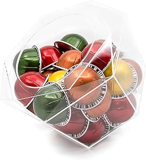 Constant with hexagonal coffee capsules in plexiglass Fair, compatible with Nespresso Virtuoline, K-CAPS, Dolce Gusto. Large transparent container ideal for storage... DIAYTAR NIGERIA combines extensive product options with budget-friendly prices, delivered in 5-8 days.