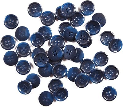 80pcs large 3-4 inch blue buttons for round resin seam.. Enjoy stress-free shopping with affordable prices on DIAYTAR Nigeria.