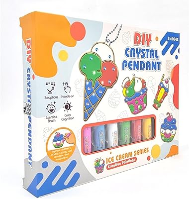 Paint for Phyto windows for children - Set of 6 non -toxic colors with stencils and reusable brushes, ice cream.. DIAYTAR NIGERIA makes luxury accessible with our affordable prices and dependable delivery service.