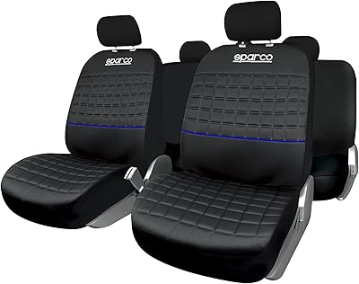 Set of universal seat covers Sparco Lazio, black/blue, SPC1042az.. Shop without compromise at DIAYTAR NIGERIA, where quality, affordability, and quick delivery coexist.