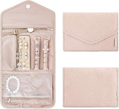 Foldable and intelligent travel jewelry organizing bag to organize rings, necklaces, bracelets and earrings, tender pink.. Shop smarter with DIAYTAR Nigeria — from household essentials to electronics, we have everything you need. Plus, our delivery is fast, secure, and arrives between 5 and 8 days.