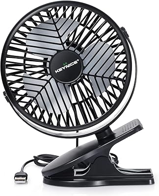 USB office fan, 4 -inch Keynice table fan with 3 adjustable speeds, office fan powered by USB, robust 360 ° manual pliers, portable clip fan for desk, house, outdoor trip, car seat, stroller.. Shopping made simple with DIAYTAR NIGERIA's vast selection and budget-friendly nationwide delivery.