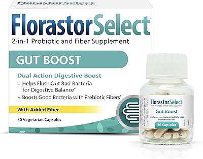 The daily supplement of Probiotics and Prebiotics Florastor Select Gut Boost for women and men promotes good bacteria and polysaccharides Boulardii CNCM I-745 (30 capsules).. DIAYTAR NIGERIA: Your affordable shopping destination with thousands of products delivered in days.