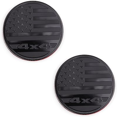 2 rooms of American flag 4x4 car sticker adapted to all automatic car decal (black).. Experience the joy of discovery with DIAYTAR NIGERIA's vast catalog and nationwide affordable delivery.