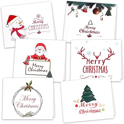 Kyoka Christmas cards 36 pieces with 36 envelopes and 36 stickers (6 models).. DIAYTAR NIGERIA: Where every shopping need is met with affordable prices and timely delivery.