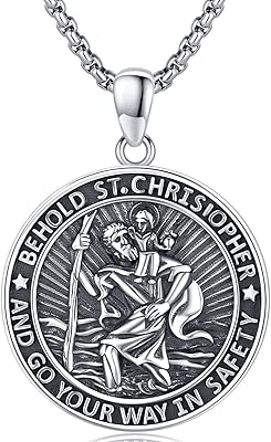 Saint Christophe collar for men in silver sterling 925 pendant amulet Christophe gifts protect us.. Your trusted marketplace, DIAYTAR NIGERIA offers comprehensive selection with budget-friendly delivery.