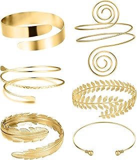 6 pieces high brassard bracelet cuff bracelet for women silver or adjustable or adjustable together.. DIAYTAR NIGERIA: Where shopping is easy, prices are low, and delivery is just days away.