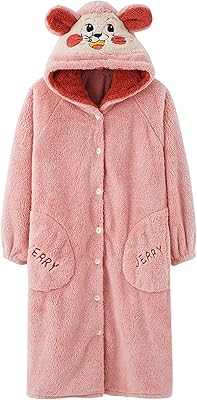 Long nightmare in plush for women, house coat in sweet flannel, super hot nightgown, light nightmare hooded for girls.. DIAYTAR Nigeria offers the perfect blend of affordability and efficiency. Shop now and get your products delivered between 5 and 8 days nationwide.