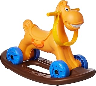 Mini horse Qing with rocking board (up to 25 kg) - Brown.. Order today, receive in days — DIAYTAR Nigeria makes it possible.