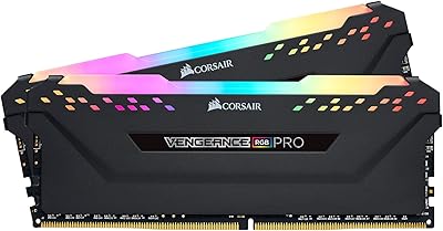 Bureau's computer memory Corsair Veneance RGB Pro 32 GB (2 × 16 GB) DDR4 3200 (PC4-25600) C16 - Black.. DIAYTAR NIGERIA: Where shopping is easy, prices are low, and delivery is just days away.