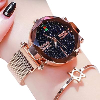 A modern quartz watch with a modern design encrusted with a lazy magnetic stone for women, bracelet.. Experience shopping without compromise at DIAYTAR NIGERIA, with vast selection and quick delivery.