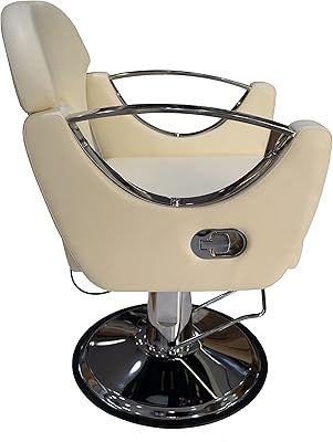 Robust Hydraulic Hydraulic Pivoting Chair Robust for Hairdressing, Beauty and Spa (Beige).. Need it fast? Need it cheap? Choose DIAYTAR Nigeria.