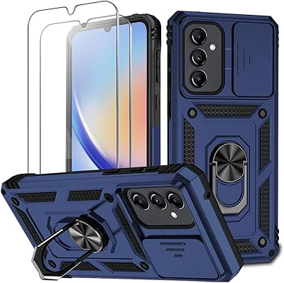 Tercelli protective shell for Samsung A34 5G with camera and ring lid.. Experience convenient online shopping on DIAYTAR Nigeria — wide selection and affordable delivery.
