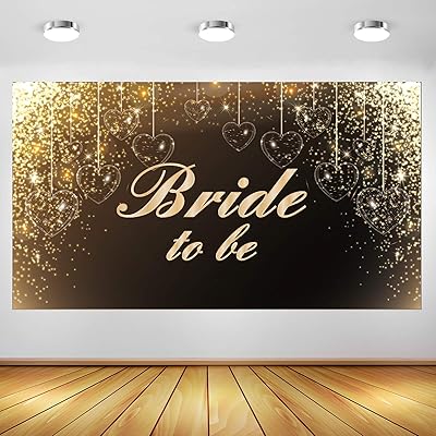 2021 Belrew Bride to be robust backdrop, banner for engagement, wedding, bachelor party - gold (1.8 x 1.8 m).. DIAYTAR NIGERIA: Bridging the gap between consumers and quality products with affordable nationwide shipping.