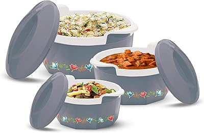 Set of 3 interior stainless steel casseroles Milton Elegance Junior.. DIAYTAR NIGERIA combines affordability with convenience, delivering your purchases within 5-8 days.