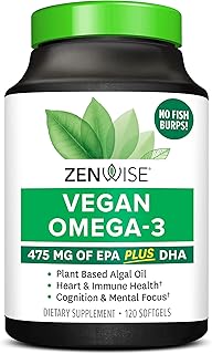 Zenwise health omega-3 vegan avec life's omega, 120 gélules.. Shop electronics, clothes, and everything in between on DIAYTAR Nigeria.
