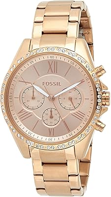 Fossil Currrier Steel Currier watch with modern design for women, model Bq3377, rose gold, pink gold color.. DIAYTAR NIGERIA: Your affordable shopping destination with thousands of products delivered in days.