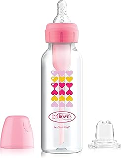 Set of bottles 2 in 1 Dr. Brown's, large, pink, 8 ounce pink bottle bottle.. DIAYTAR NIGERIA provides endless shopping possibilities with affordable prices and prompt delivery service.