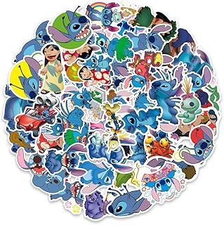 55 Pieces Cute blue cartoon Lilo & Stitch Waterproof vinyl stickers for Hydroflasks Laptop Bottle Bike Bike Baggage Boxed Back Baggage Baggage Car Stickers Package Gifts For Teens Boys Girls... DIAYTAR NIGERIA: Simplifying access to thousands of products with affordable nationwide shipping.