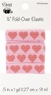Foldable elastic in the shape of a Dritz heart, 1/2 x 1 m, geranium.. Experience retail satisfaction with DIAYTAR NIGERIA's comprehensive platform and prompt shipping service.