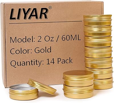 Liyar metal storage containers of 60 ml aluminum boxes Round Toppers for stores for stores.. DIAYTAR NIGERIA: Your affordable gateway to thousands of products shipped nationwide within the week.