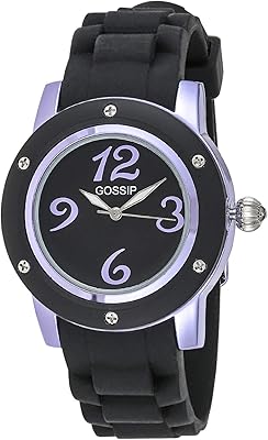 Gossip for women's watch with black dial and silicone bracelet - J26878700xx000.. Reliable delivery, all over Nigeria — that’s DIAYTAR Nigeria promise.