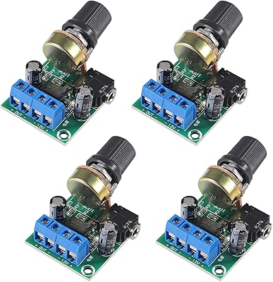 4 pieces LM386 10W Mini Basse Box Module DC 3-12V.. Enjoy deals you can’t resist and delivery you can trust — DIAYTAR Nigeria.